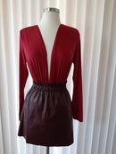 Burgundy Long Sleeve Bodysuit