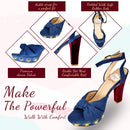 Platform Denim Heels